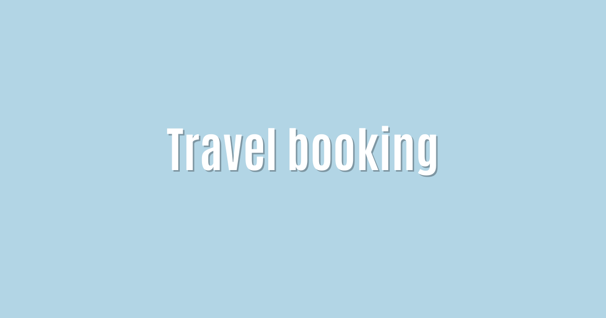 Travel booking