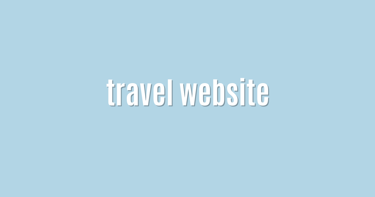 travel website