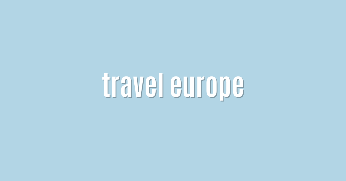 travel europe