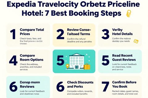 Expedia Travelocity Orbitz Priceline Hotel: 7 Best Booking Steps